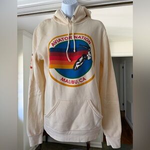 Aviator Nation Cream Hoodie
